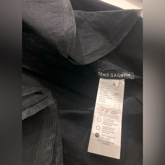 Denis Gagnon Designer Dress 100% Linen sz Large - Picture 4 of 4